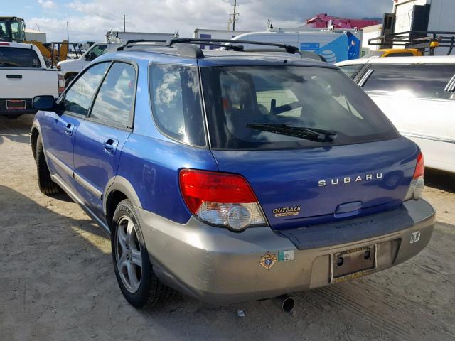 JF1GG68594H813587 - 2004 SUBARU IMPREZA OU BLUE photo 3