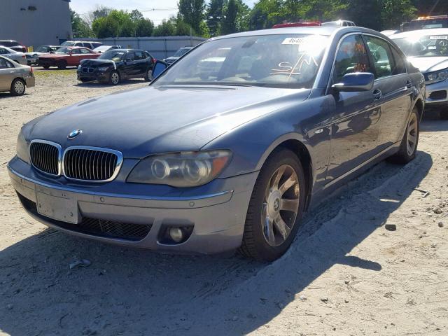 WBAHN83537DT67873 - 2007 BMW 750 BLUE photo 2