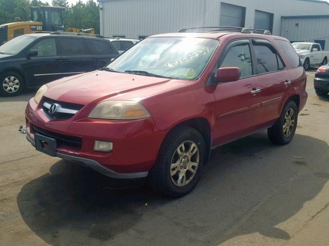 2HNYD18654H509969 - 2004 ACURA MDX TOURIN MAROON photo 2