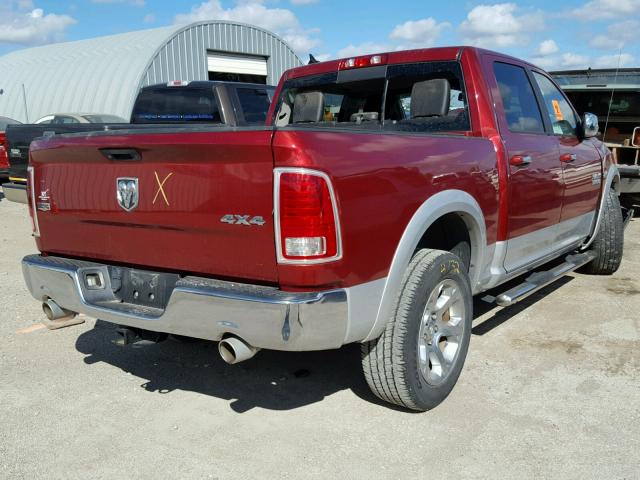 1C6RR7NT4DS525959 - 2013 RAM 1500 LARAM MAROON photo 4