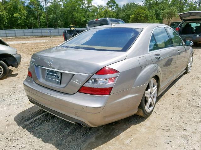 WDDNG71X78A211424 - 2008 MERCEDES-BENZ S 550 GRAY photo 4