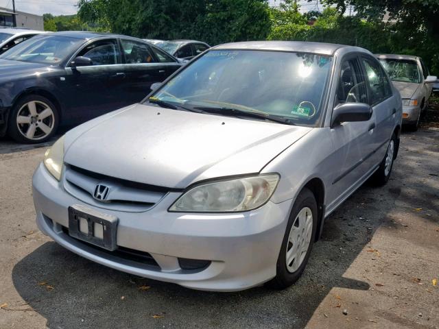 2HGES16394H605970 - 2004 HONDA CIVIC DX V SILVER photo 2