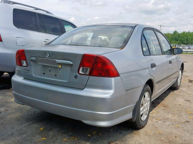 2HGES16394H605970 - 2004 HONDA CIVIC DX V SILVER photo 4