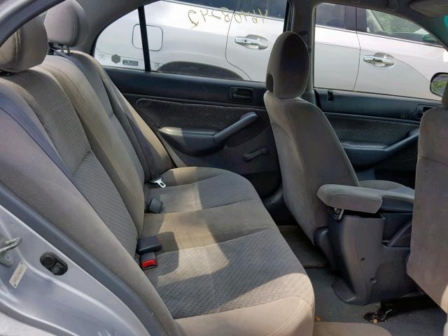 2HGES16394H605970 - 2004 HONDA CIVIC DX V SILVER photo 6