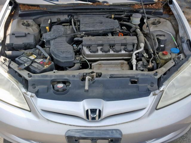 2HGES16394H605970 - 2004 HONDA CIVIC DX V SILVER photo 7