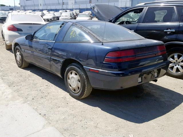 4A3CS34T1ME095736 - 1991 MITSUBISHI ECLIPSE BLUE photo 3