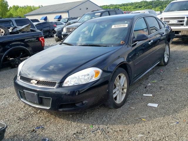 2G1WC5E32C1133667 - 2012 CHEVROLET IMPALA LTZ BLACK photo 2