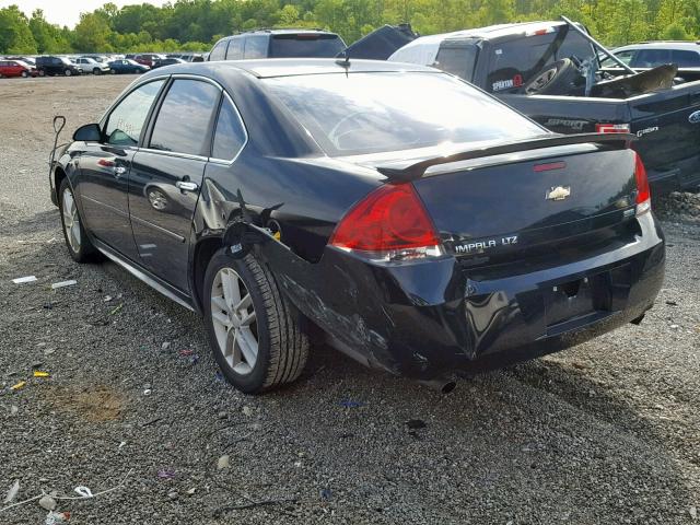 2G1WC5E32C1133667 - 2012 CHEVROLET IMPALA LTZ BLACK photo 3