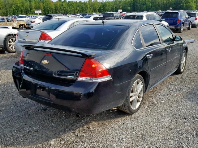 2G1WC5E32C1133667 - 2012 CHEVROLET IMPALA LTZ BLACK photo 4