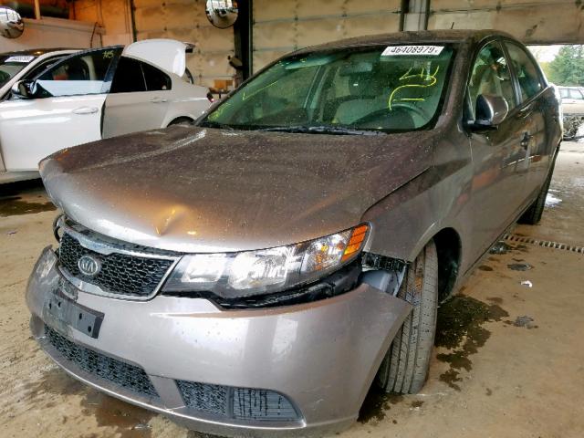 KNAFU4A22C5546003 - 2012 KIA FORTE EX GRAY photo 2