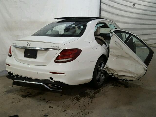 WDDZF4KB3HA071006 - 2017 MERCEDES-BENZ E 300 4MAT WHITE photo 4