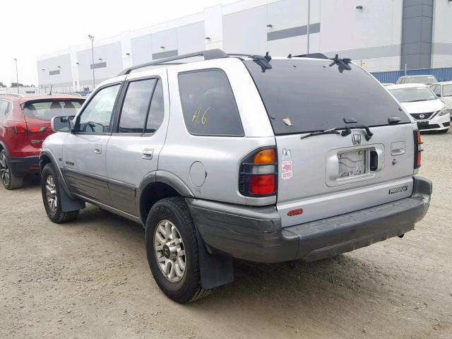 4S6DM58W724401510 - 2002 HONDA PASSPORT E SILVER photo 3