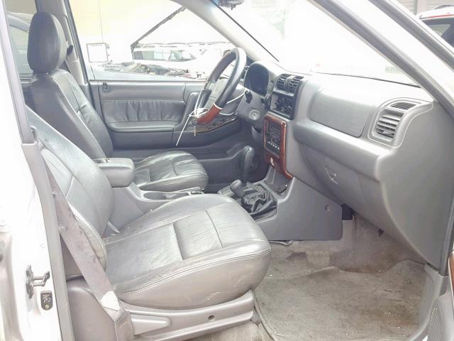 4S6DM58W724401510 - 2002 HONDA PASSPORT E SILVER photo 5