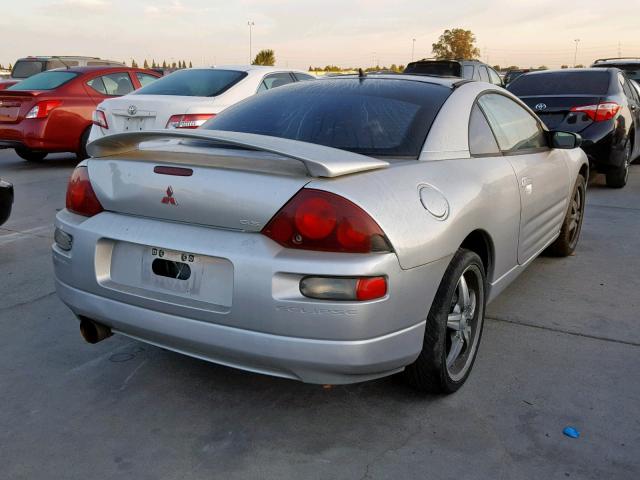 4A3AC44G71E065472 - 2001 MITSUBISHI ECLIPSE GS SILVER photo 4