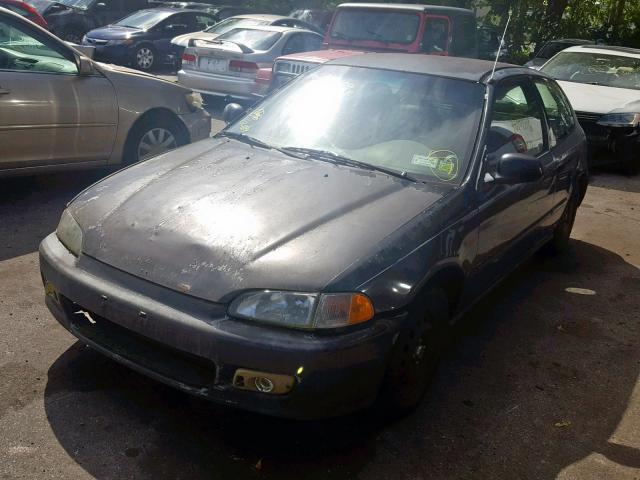 2HGEH2369PH536219 - 1993 HONDA CIVIC DX BLACK photo 2