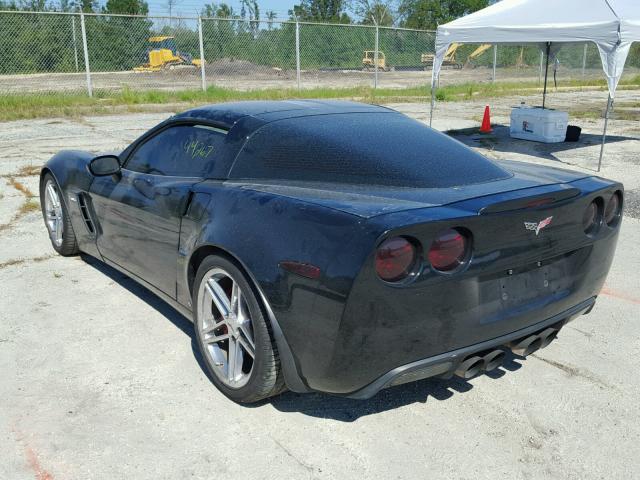 1G1YZ26E595101888 - 2009 CHEVROLET CORVETTE Z BLACK photo 3