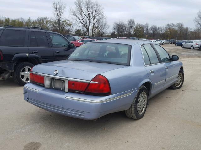 2MEFM74W7WX645601 - 1998 MERCURY GRAND MARQ BLUE photo 4