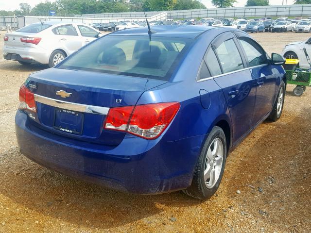 1G1PF5SC1C7138359 - 2012 CHEVROLET CRUZE LT BLUE photo 4