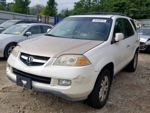 2HNYD18985H526101 - 2005 ACURA MDX TOURIN WHITE photo 2