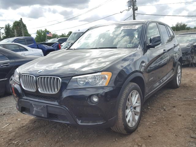 5UXWX9C5XE0D41268 - 2014 BMW X3 XDRIVE2 BLACK photo 2