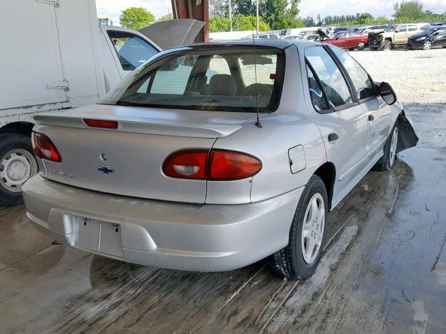 1G1JF5248Y7361780 - 2000 CHEVROLET CAVALIER L SILVER photo 4