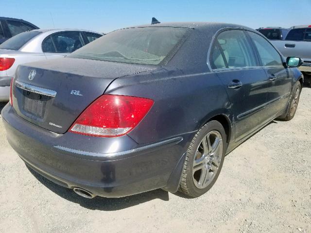 JH4KB16546C010001 - 2006 ACURA RL BLUE photo 4