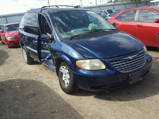 1C8GJ45381B218035 - 2001 CHRYSLER VOYAGER LX BLUE photo 1