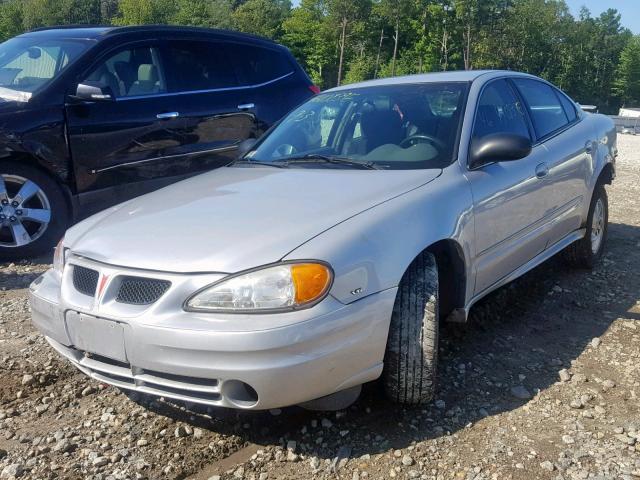 1G2NF52EX4M697433 - 2004 PONTIAC GRAND AM S SILVER photo 2