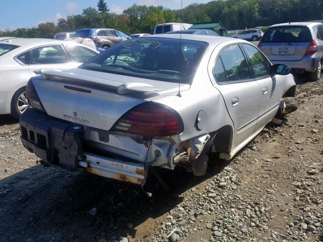 1G2NF52EX4M697433 - 2004 PONTIAC GRAND AM S SILVER photo 4