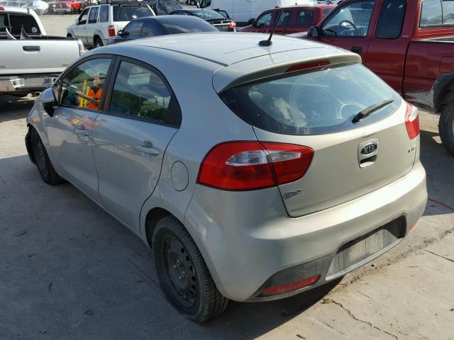 KNADN5A35C6094982 - 2012 KIA RIO EX SILVER photo 3