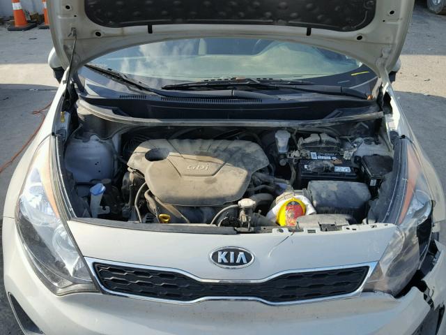 KNADN5A35C6094982 - 2012 KIA RIO EX SILVER photo 7