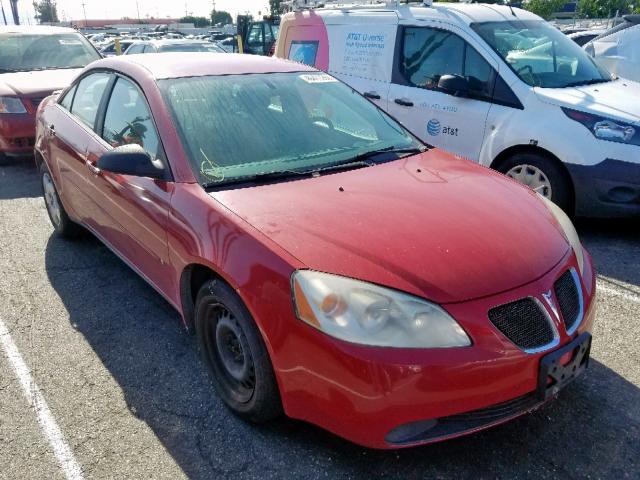 1G2ZF55B664162654 - 2006 PONTIAC G6 SE RED photo 1