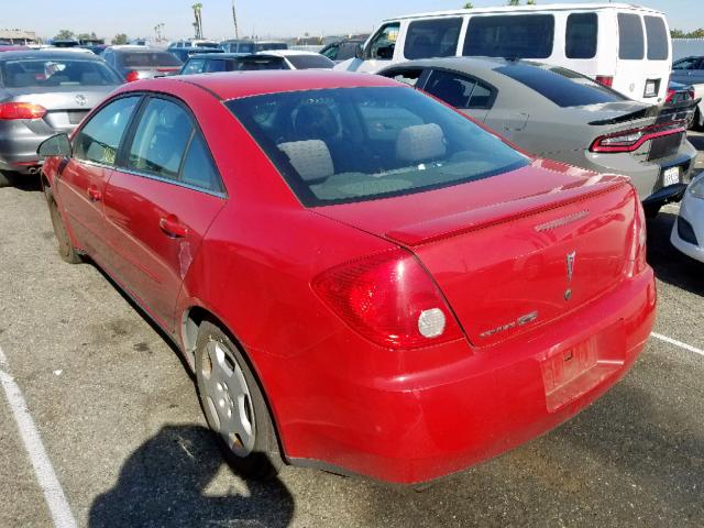 1G2ZF55B664162654 - 2006 PONTIAC G6 SE RED photo 3