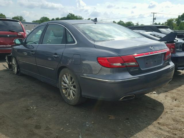 KMHFC4DF8BA537005 - 2011 HYUNDAI AZERA GLS GRAY photo 3