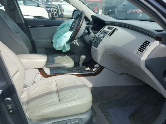 KMHFC4DF8BA537005 - 2011 HYUNDAI AZERA GLS GRAY photo 5