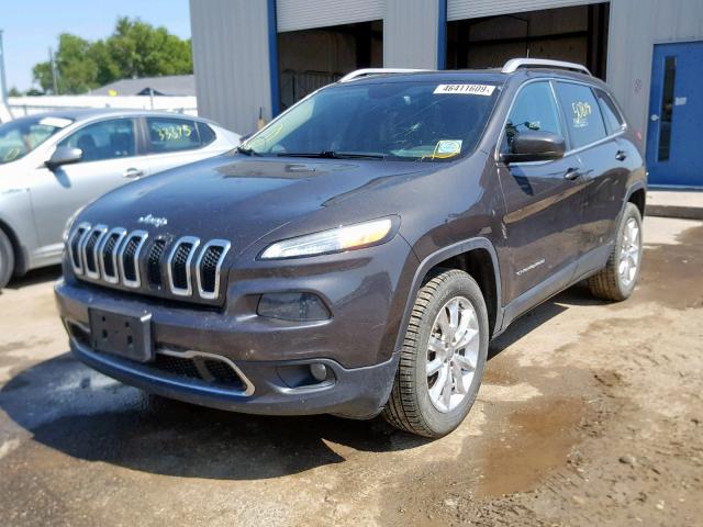 1C4PJMDS4EW236654 - 2014 JEEP CHEROKEE L GRAY photo 2