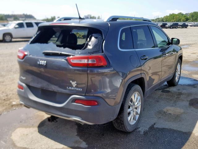 1C4PJMDS4EW236654 - 2014 JEEP CHEROKEE L GRAY photo 4