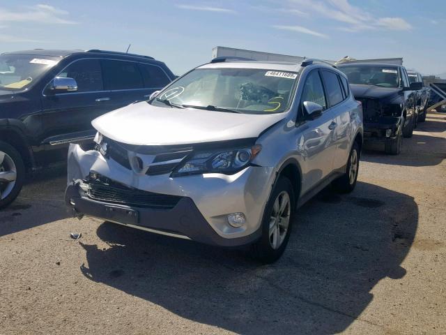 JTMRFREV5DD013422 - 2013 TOYOTA RAV4 XLE SILVER photo 2