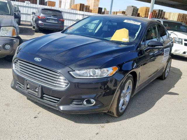 3FA6P0HD1FR226463 - 2015 FORD FUSION SE BLACK photo 2