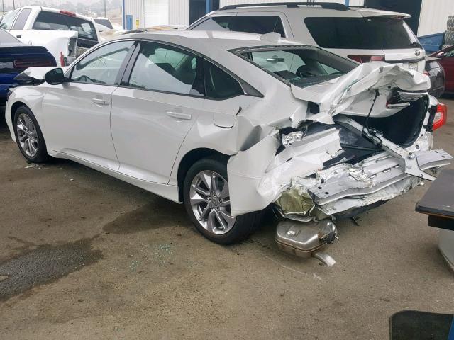 1HGCV1F15KA081905 - 2019 HONDA ACCORD LX WHITE photo 3