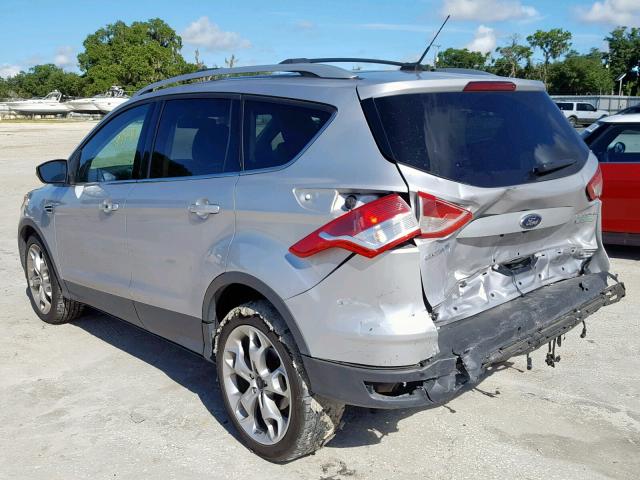 1FMCU0J99DUD46296 - 2013 FORD ESCAPE TIT SILVER photo 3