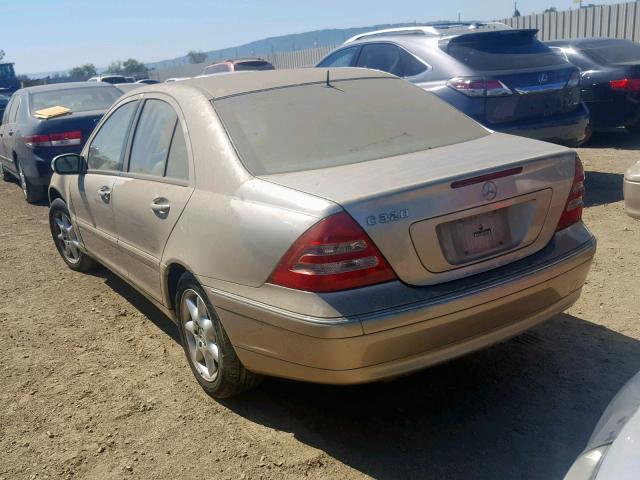 WDBRF64J72F272717 - 2002 MERCEDES-BENZ C 320 GOLD photo 3