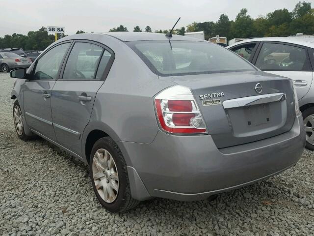 3N1AB6AP1AL610865 - 2010 NISSAN SENTRA 2.0 GRAY photo 3