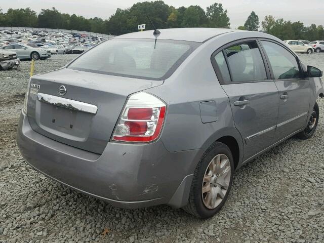 3N1AB6AP1AL610865 - 2010 NISSAN SENTRA 2.0 GRAY photo 4