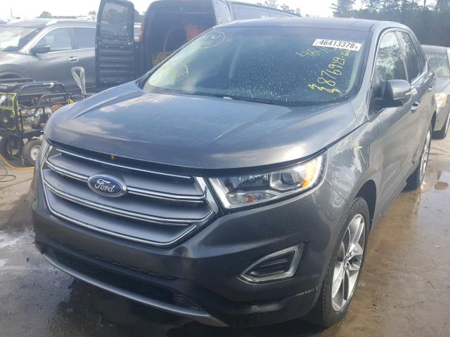 2FMPK3K89GBC62844 - 2016 FORD EDGE TITAN GRAY photo 2