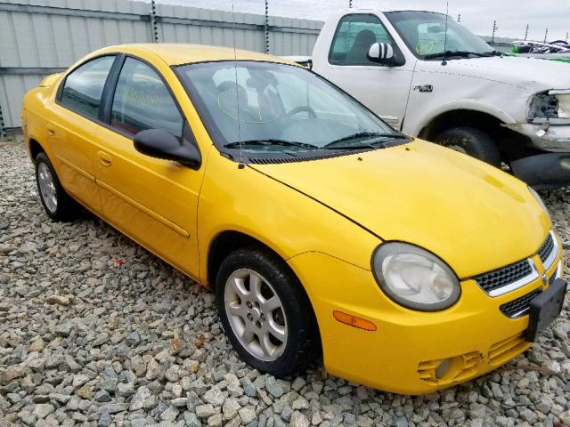 1B3ES56C13D256127 - 2003 DODGE NEON SXT YELLOW photo 1