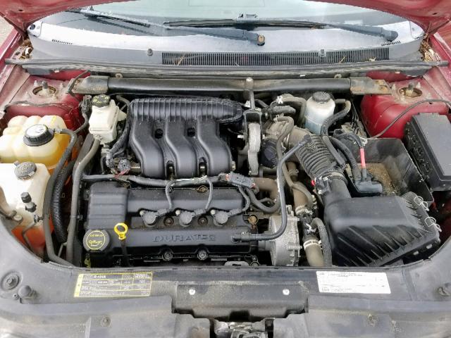 1MEHM40166G616551 - 2006 MERCURY MONTEGO LU BURGUNDY photo 7