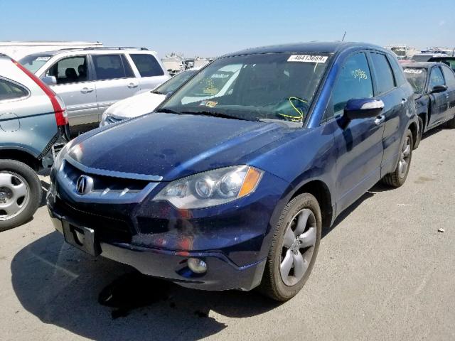 5J8TB18548A015489 - 2008 ACURA RDX TECHNO BLUE photo 2