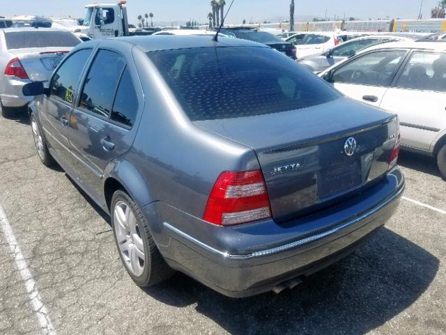 3VWSE69M84M024999 - 2004 VOLKSWAGEN JETTA GLS GRAY photo 3