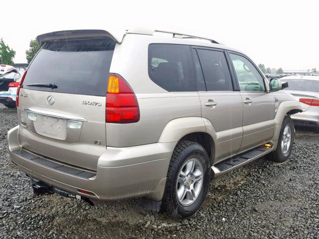 JTJBT20X530023672 - 2003 LEXUS GX 470 GOLD photo 4